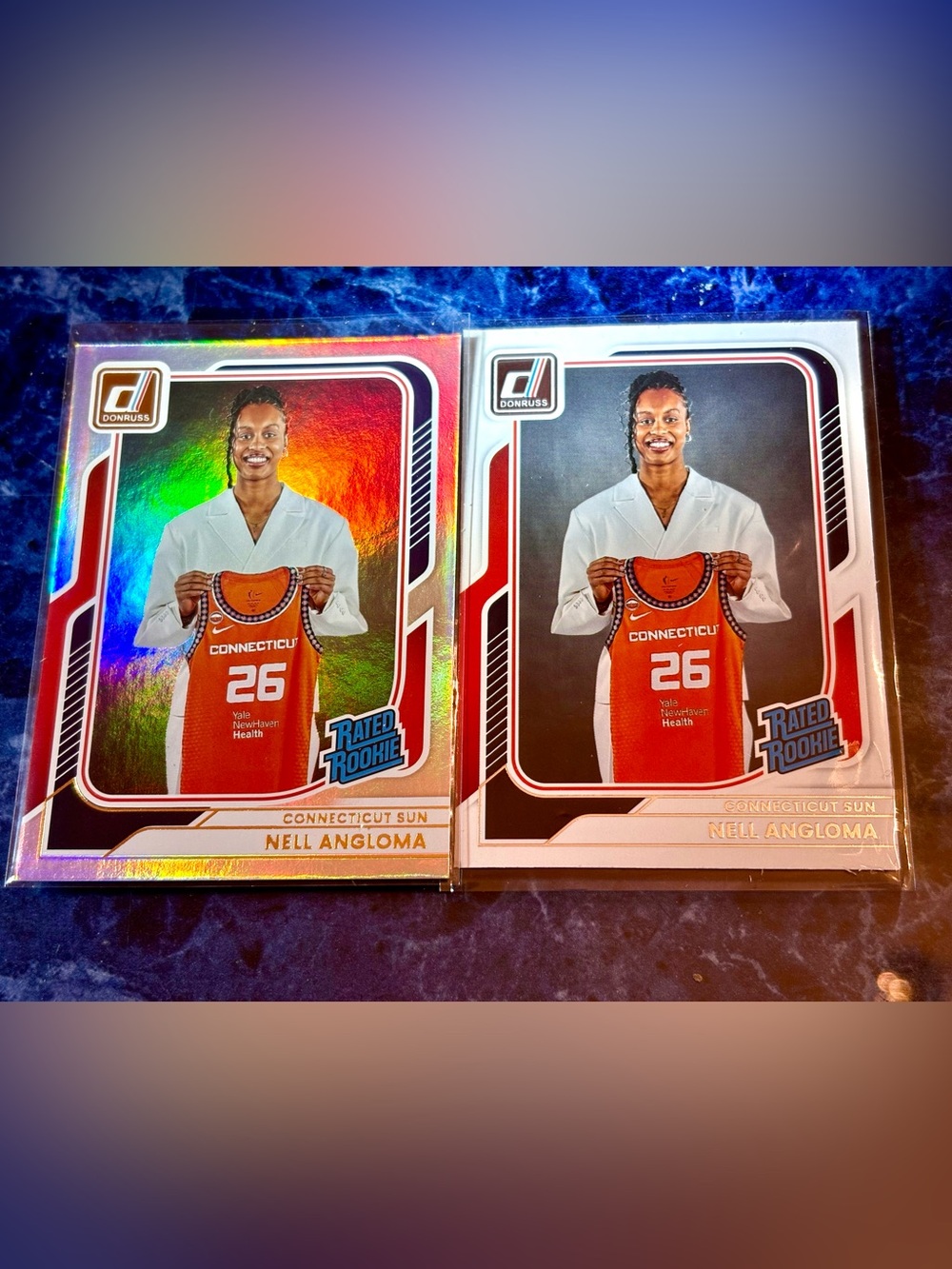 Nell Angloma Basketball Cards Connecticut Sun Rated Rookie Cards